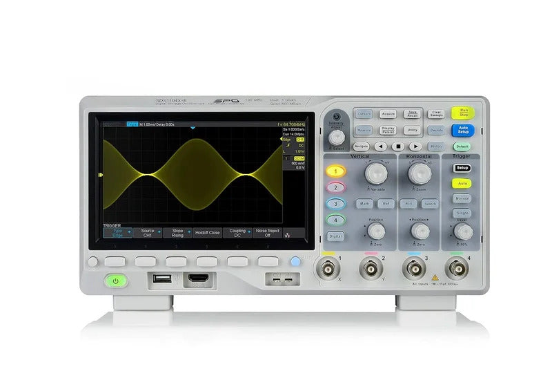 Siglent Technologies SDS1104X-E 100Mhz Digital Oscilloscope 4 channels Standard Decoder, Grey