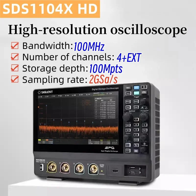 SIGLENT High resolution digital oscilloscope SDS1072X/1074X/1102X/1204X HD high-definition touch