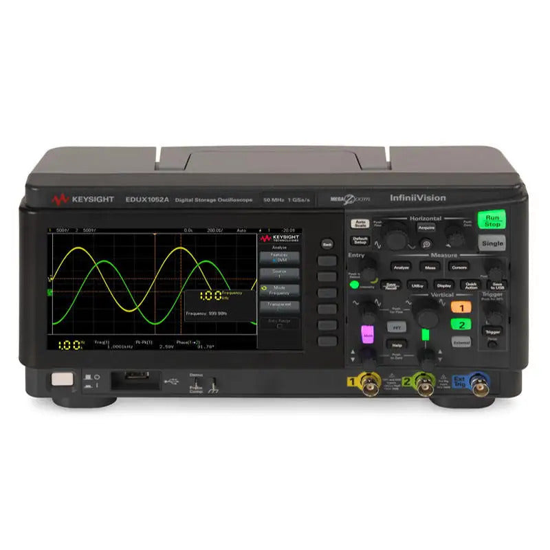 Keysight Bandwidth 50 MHz 2 analog channels 100000 waveform refresh rate EDUX1052A oscilloscope