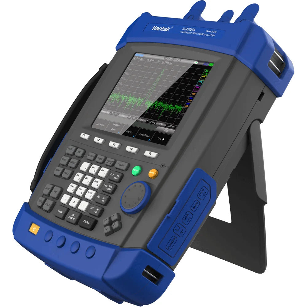 Hantek High frequency Spectrum analyzer HSA2030A/B Handheld Portable Field Strength Meter 9kHZ 3.2GHZ AC Coupled USB interface