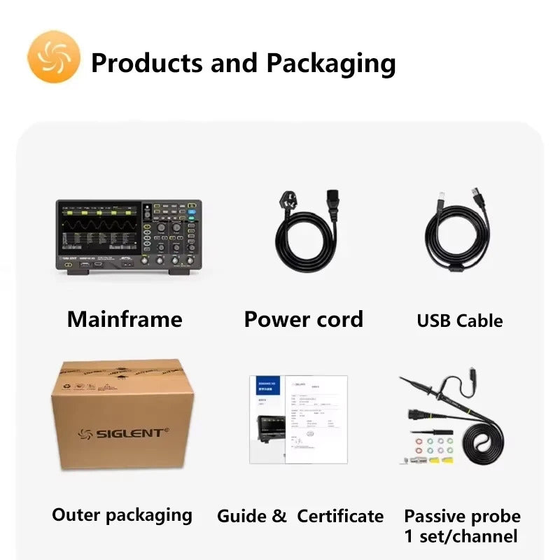 Siglent  SDS802X  SDS804X  SDS814X  SDS824X   70MHz HD 4Channels Digital Oscilloscope Bandwidth  Oscilloscope Tester Tools