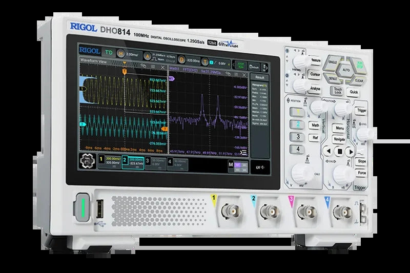 RIGOL DHO802 DHO804 DHO812 DHO814 2/4Channel 70/100MHz Digital Oscilloscope 12 Bit 1.25GSa/Sec 25MPts Depth