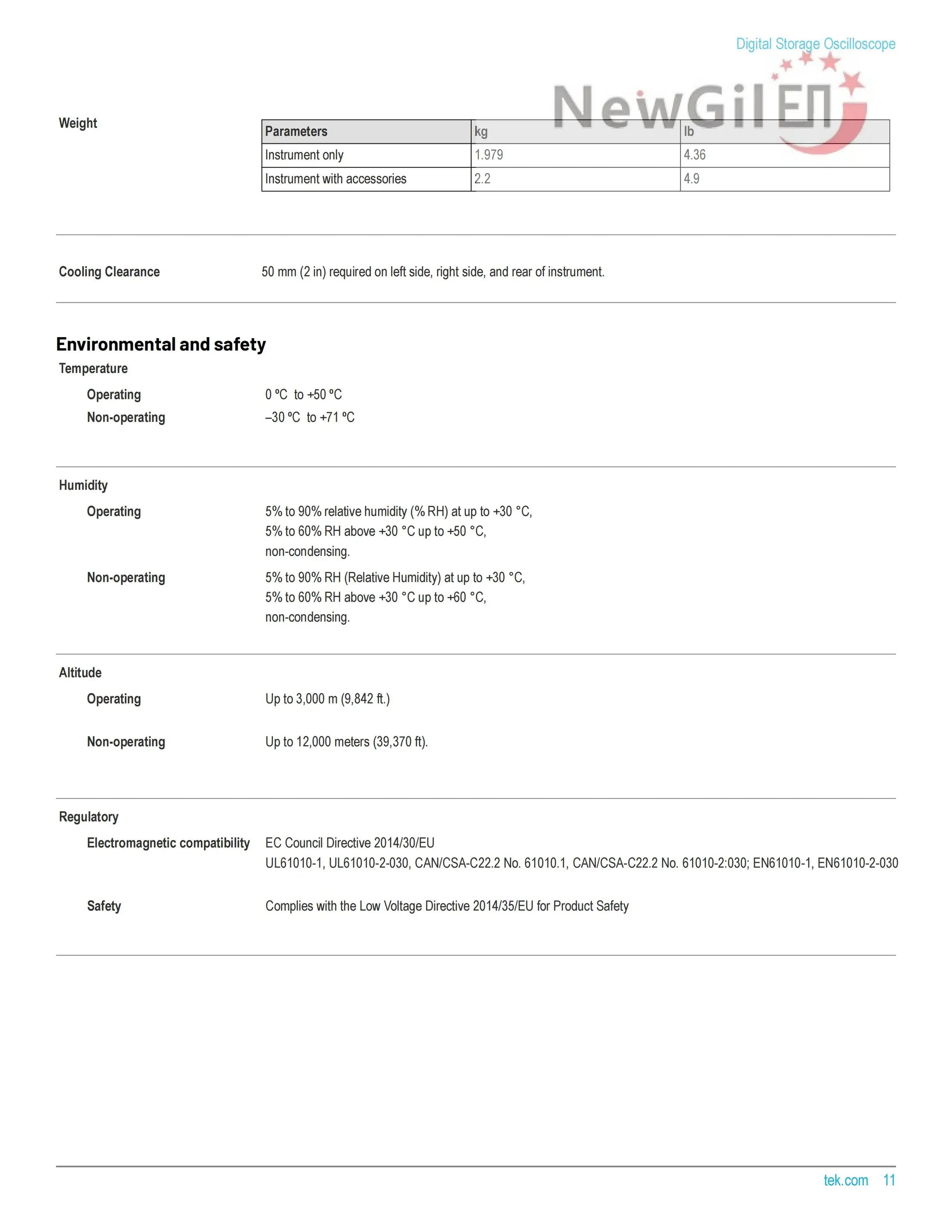 Tektronix The TBS1000C Series Digital Storage Oscilloscope,TBS1052C,TBS1072C,TBS1102C,TBS1202C,50MHz 100 MHz 200MHz, 2 Channel