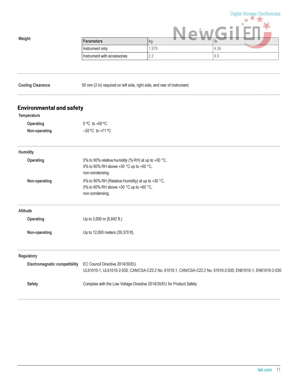 Tektronix The TBS1000C Series Digital Storage Oscilloscope,TBS1052C,TBS1072C,TBS1102C,TBS1202C,50MHz 100 MHz 200MHz, 2 Channel