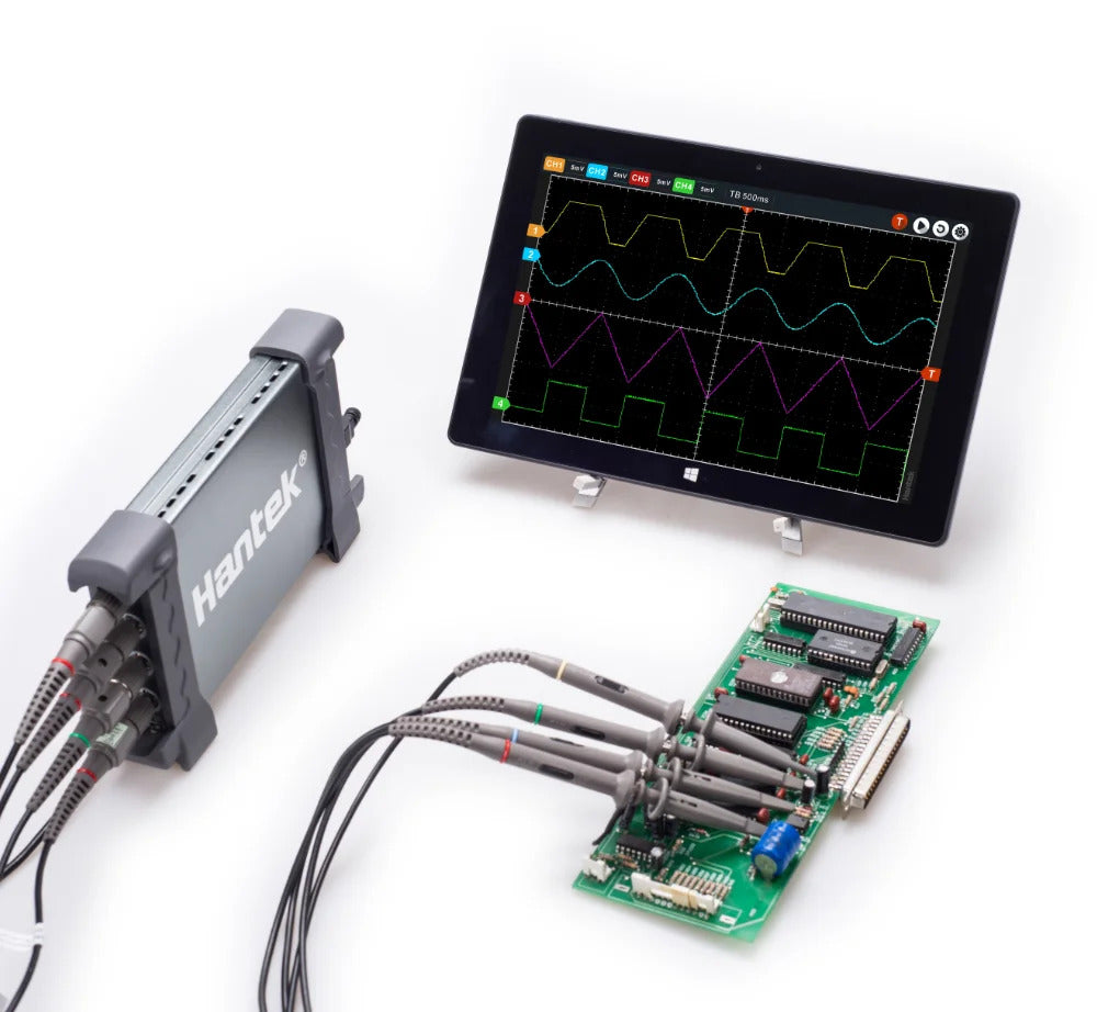 Hantek Automotive USB/PC Oscilloscope Hantek6074BE Kit I II III IV 4 Channel Oscilloscope Automotive USB Oscilloscope 70MHz 1GSa