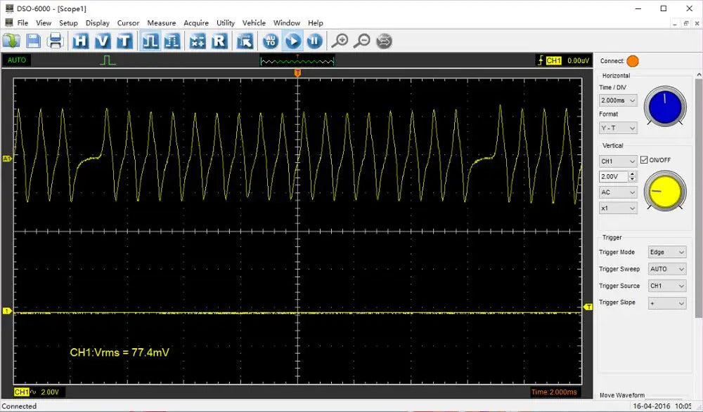 Hantek 6074BE (Kit I) Standard Equipped Over 80 Types Of Automotive Measurement Function USB2.0 4 Isolated Channels Oscilloscope