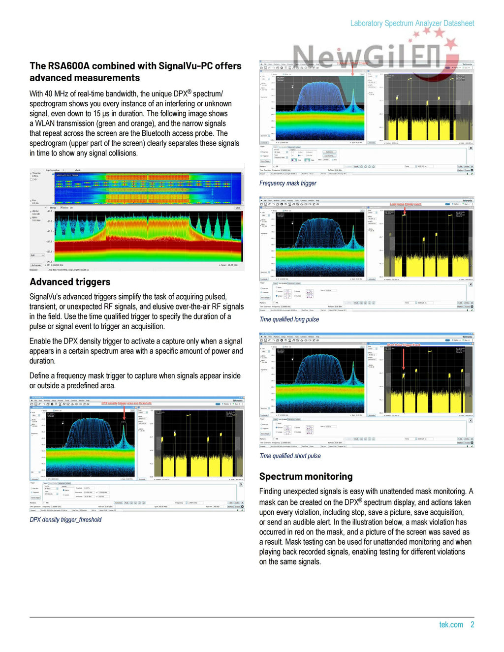 Tektronix RSA603A RSA607A  9 kHz - 3.0 GHz 7.5GHz 40 MHz Bandwidth USB Real Time Spectrum Analyzer