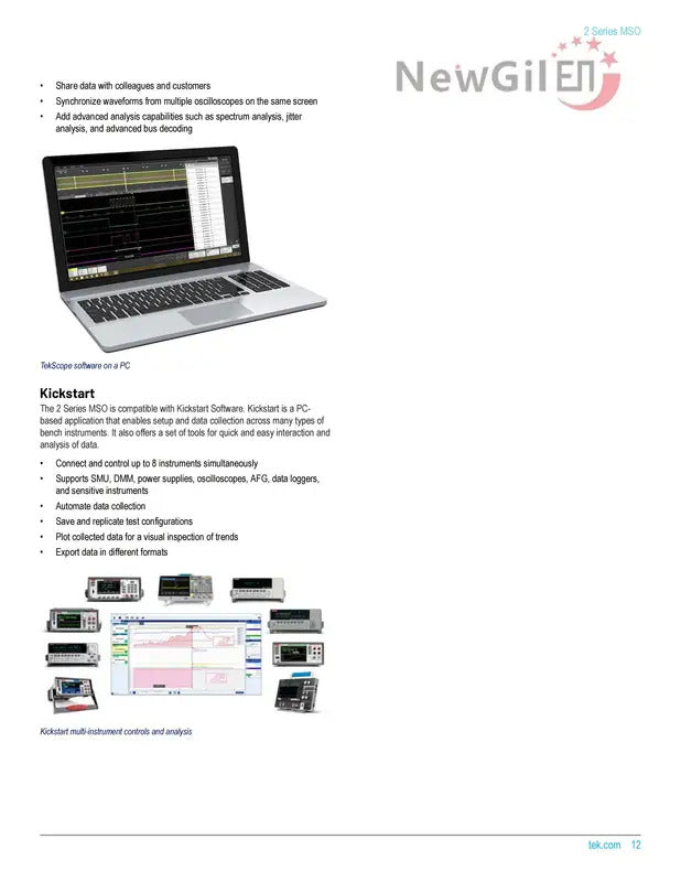Tektronix MSO22 Oscilloscope MSO22 2-BW-70 MSO22 2-BW-100 MSO22 2-BW-200 MSO22 2-BW-350,MSO22 2-BW-500 Bandwidth 200MHz 500 MHz