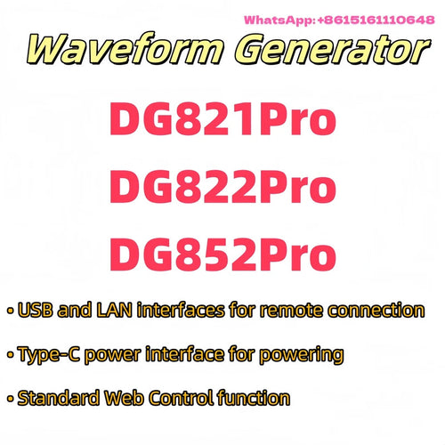 DG821Pro DG822Pro DG852Pro  25  50 MHz AFG Generator ,1 2  Channel, Waveform Generator ,signal generator