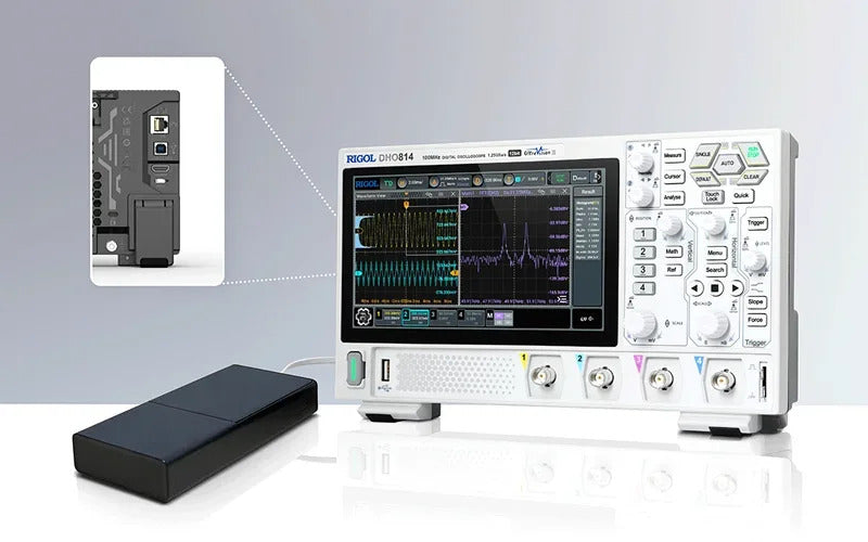 RIGOL DHO802 DHO804 DHO812 DHO814 2/4Channel 70/100MHz Digital Oscilloscope 12 Bit 1.25GSa/Sec 25MPts Depth