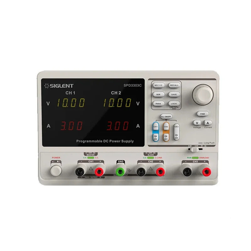 Siglent SPD3303X High Precision Triple-channel Programmable Adjustable DC Power Supply with 4.3 Inch TFT- LCD Display