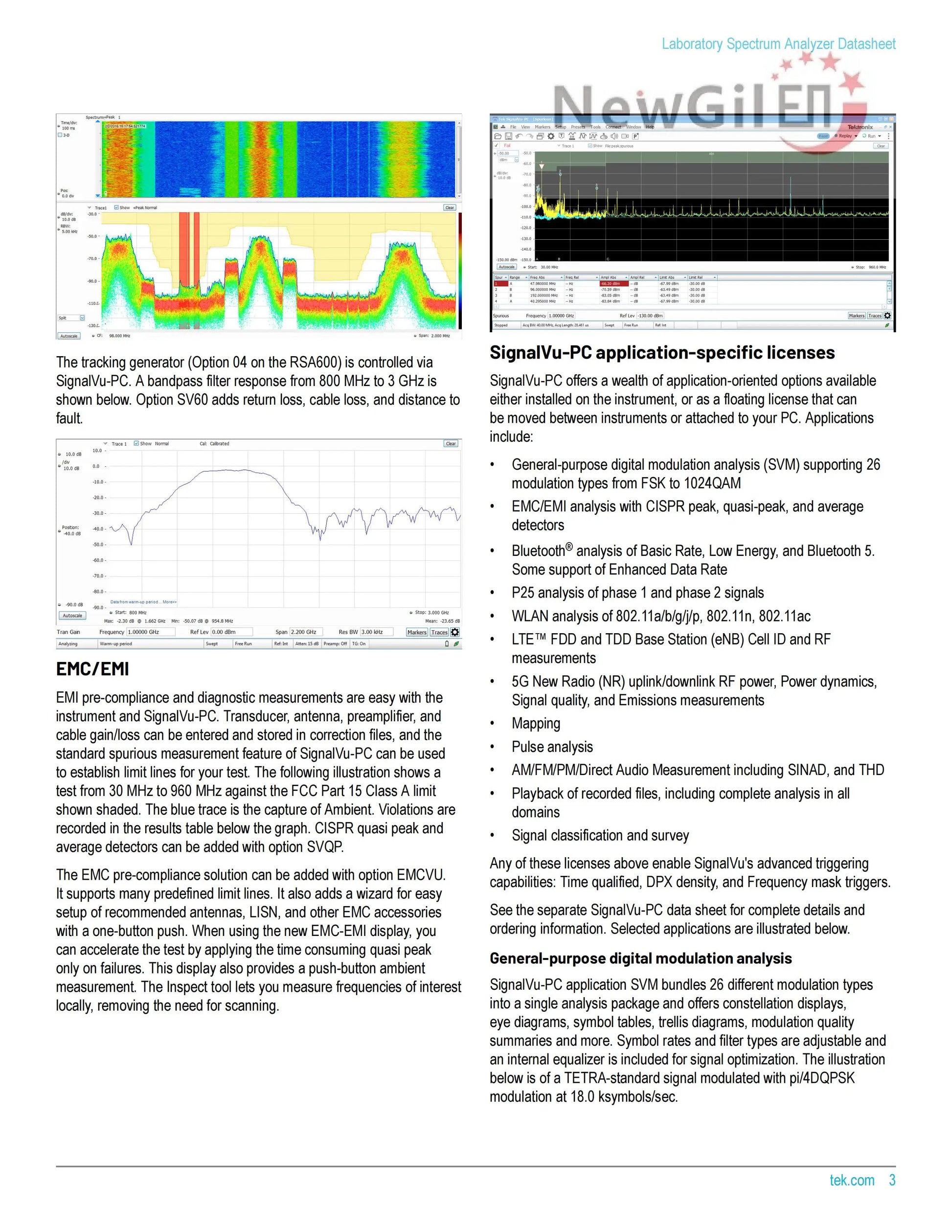 Tektronix RSA603A RSA607A  9 kHz - 3.0 GHz 7.5GHz 40 MHz Bandwidth USB Real Time Spectrum Analyzer