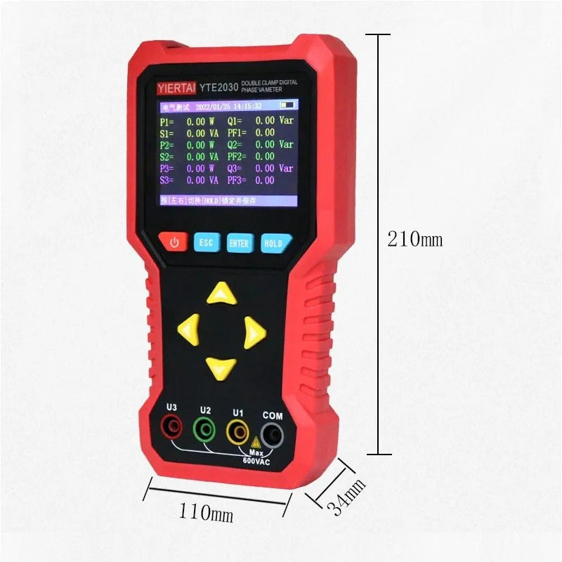 Eest Tester Multi-function Voltammeter phase meter High precision detector lower compusion Two-clamp three-clamp voltammeter