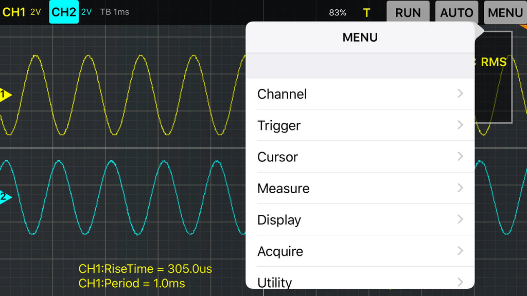 Hantek Digital Oscilloscope 2CH iDSO1070A USB iPhone/ippa-d/Android/Windows Osciloscopio Portatil With WIFI