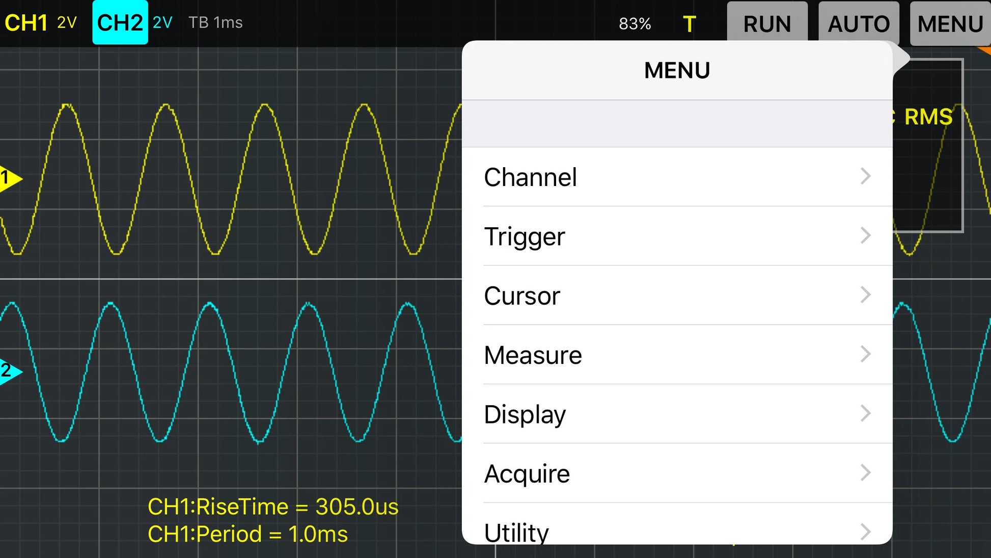 Hantek Digital Oscilloscope 2CH iDSO1070A USB iPhone/ippa-d/Android/Windows Osciloscopio Portatil With WIFI