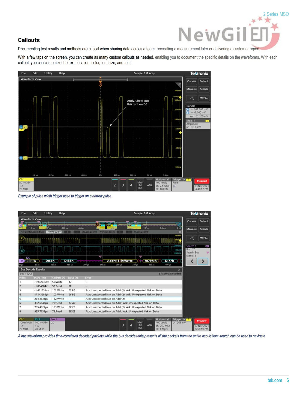 Tektronix MSO24 Oscilloscope  MSO24 2-BW-70 MSO24 2-BW-100 MSO24 2-BW-200 MSO24 2-BW-350 MSO24 2-BW-500 Bandwidth 200MHz 500 MHz