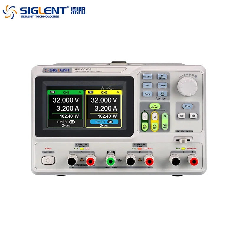 Siglent SPD3303X High Precision Triple-channel Programmable Adjustable DC Power Supply with 4.3 Inch TFT- LCD Display