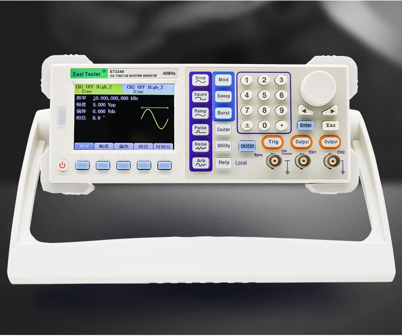 East Tester ET3315/3325/3340/3360 Function Arbitrary Waveform Function-Generators 200MS/s 25-60MHz Dual Channels USB Device