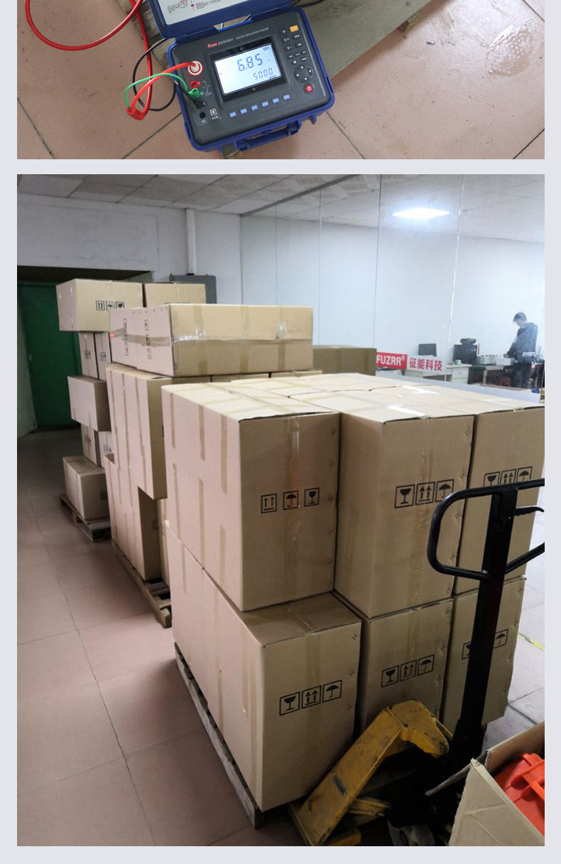 FUZRR ES3035  Digital Insulation Resistance Testers Ohm Range 0.01MΩ~2000GΩ Rated voltage 250V~5kV Ohmmeters  Megohmmeter
