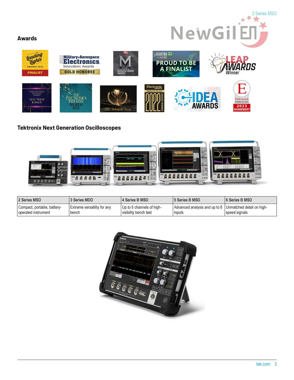 Tektronix MSO24 Oscilloscope  MSO24 2-BW-70 MSO24 2-BW-100 MSO24 2-BW-200 MSO24 2-BW-350 MSO24 2-BW-500 Bandwidth 200MHz 500 MHz