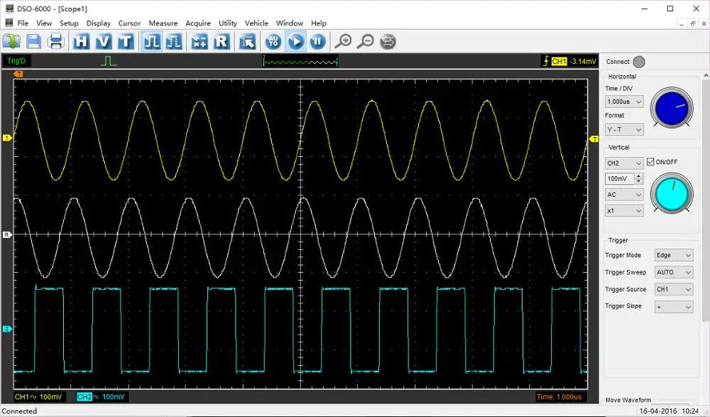 Hantek 6074BE (Kit I) Standard Equipped Over 80 Types Of Automotive Measurement Function USB2.0 4 Isolated Channels Oscilloscope