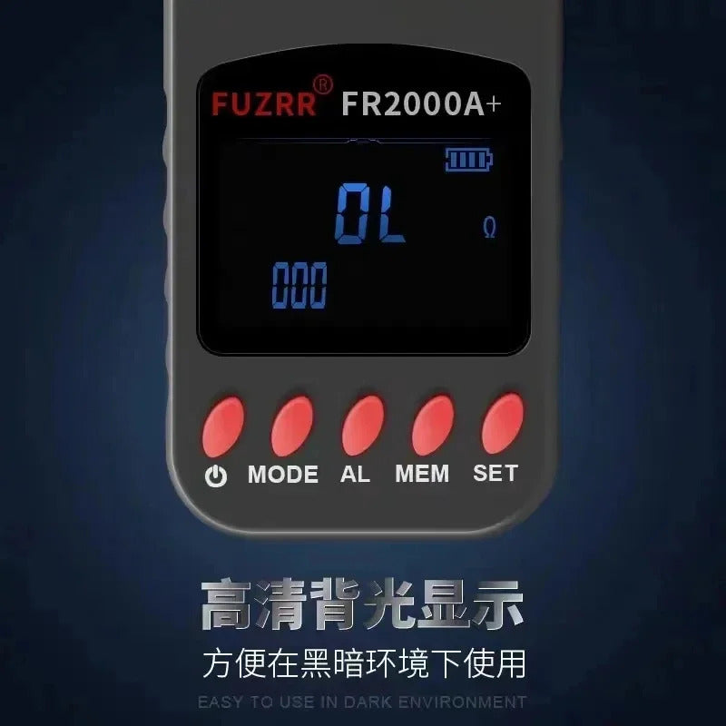 FR2000A  FR2000B  FR2000  FR2000C  Multifunction Ground Earth Resistance Meter 0-1200Ω Current 20A Loop Non Contact Tester