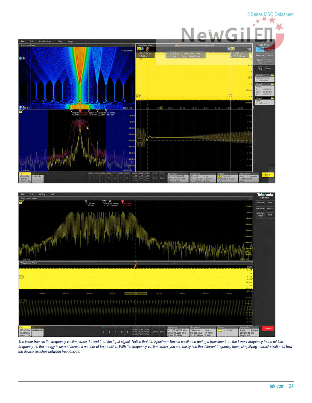 Tektronix MSO58 Oscilloscope MSO58 5-BW-350 MSO58 5-BW-500 MSO58 5-BW-1000 MSO58 5-BW-2000 Bandwidth 2GHz 4 Channel