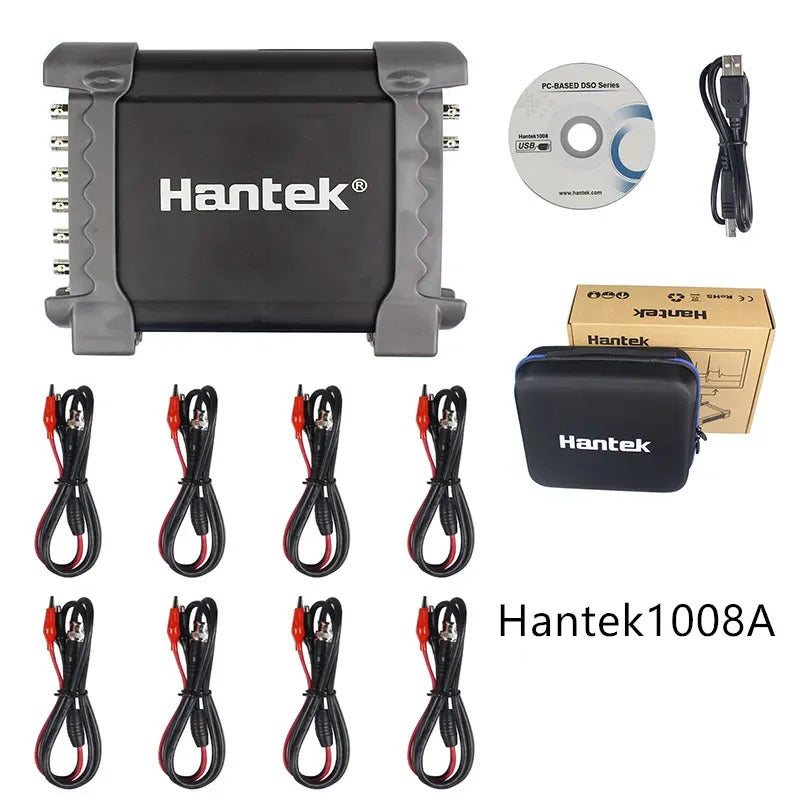 Hantek Oscilloscope Hantek1008A/1008B/1008C PC/USB virtual Oscilloscope 8CH Automotive Diagnostic Auto Scope/DAQ Generator