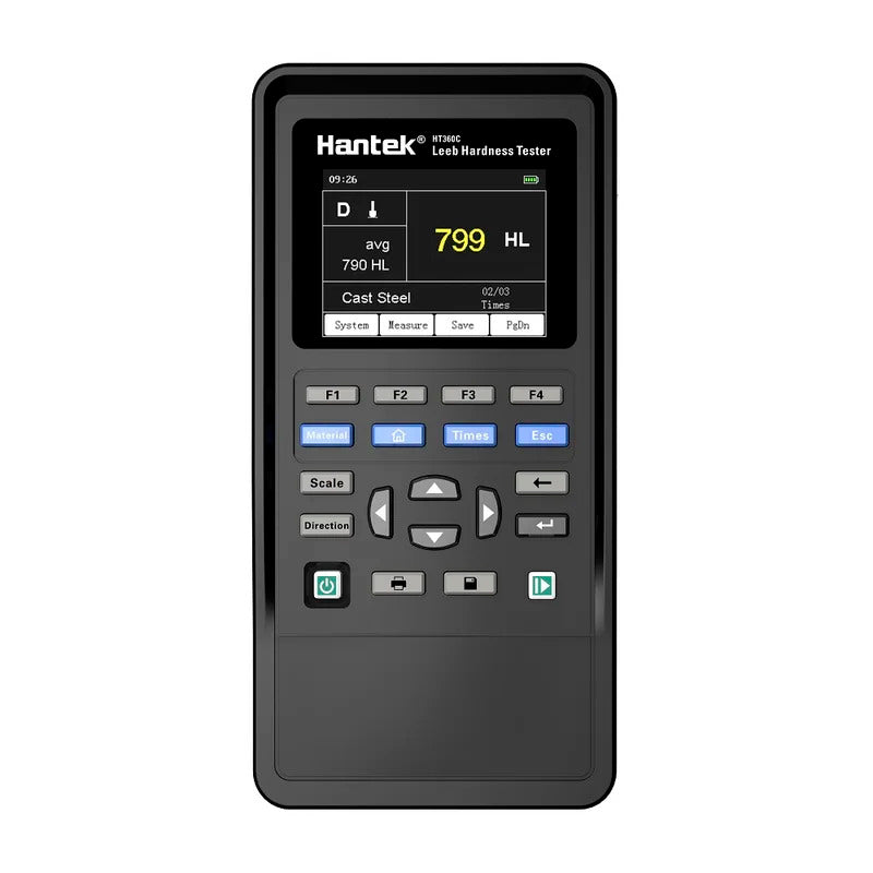Hantek Leeb Hardness Tester HT360/HT360C Portable Leeb Hardness Tester with Multi Scales,Metal Hardness Tester Kit