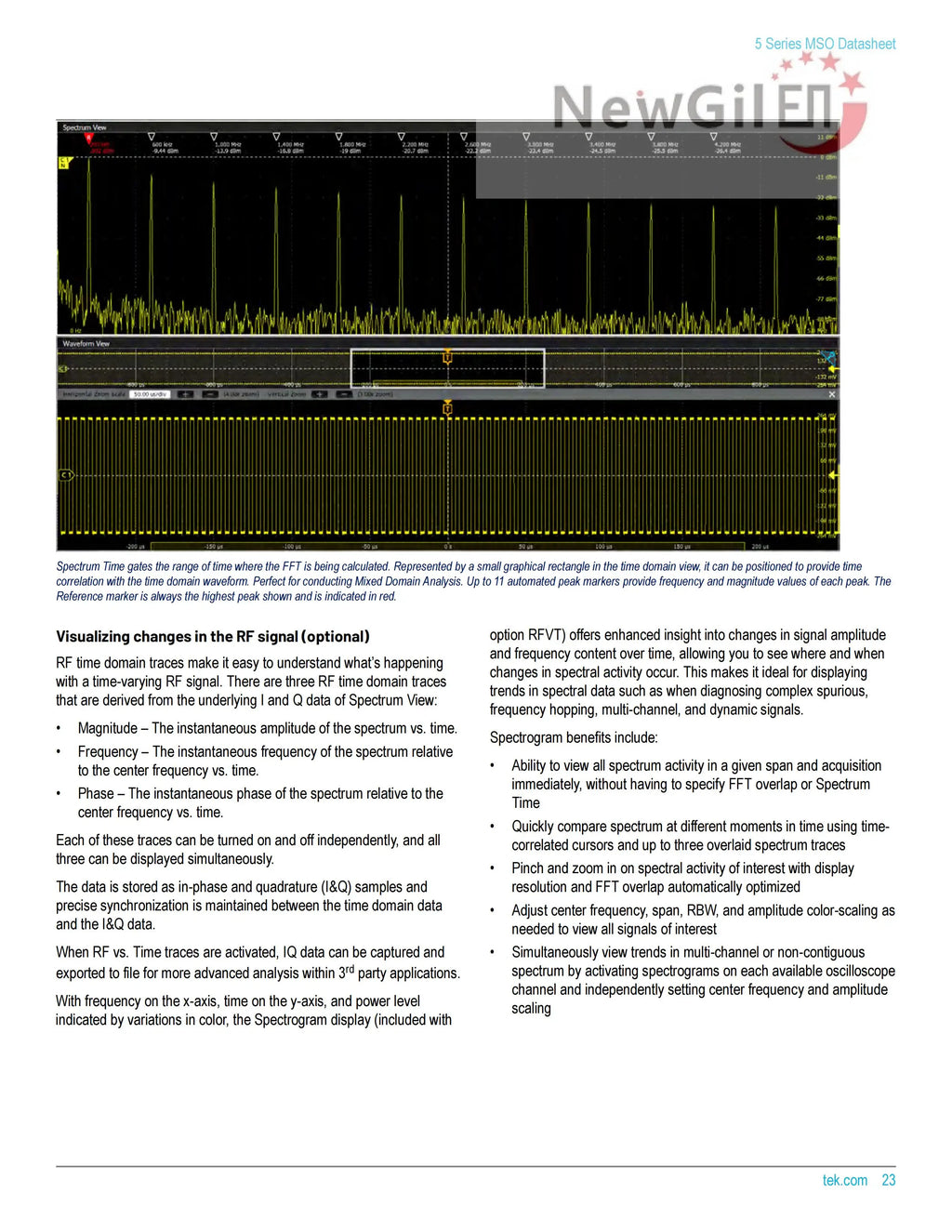 Tektronix MSO58 Oscilloscope MSO58 5-BW-350 MSO58 5-BW-500 MSO58 5-BW-1000 MSO58 5-BW-2000 Bandwidth 2GHz 4 Channel