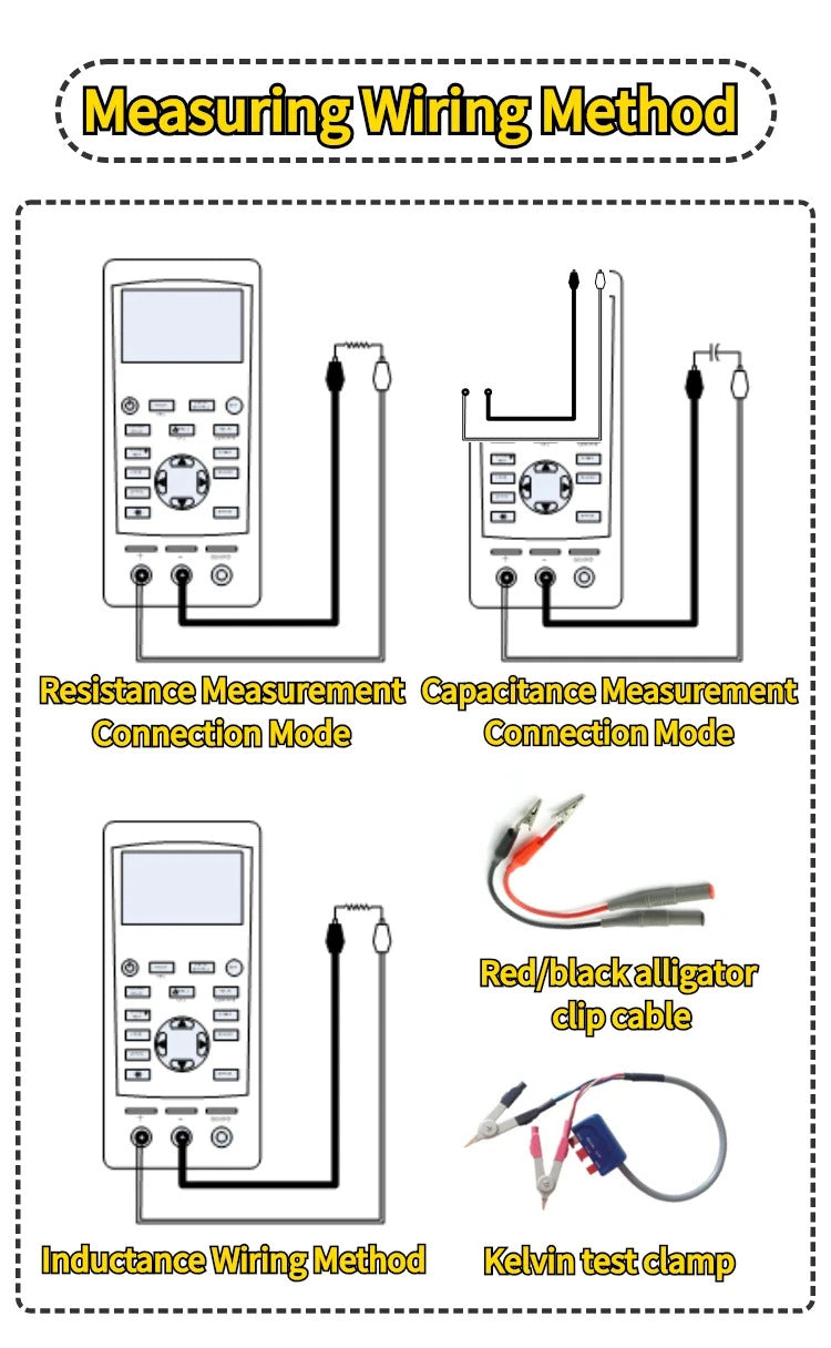 East Tester ET430 Multimeter Handheld LCR Digital Bridge Capacitance Inductance Resistance Test 2.8 Inch TFT Display Screen