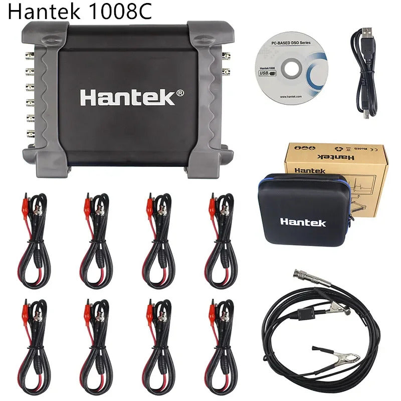Hantek Oscilloscope Hantek1008A/1008B/1008C PC/USB virtual Oscilloscope 8CH Automotive Diagnostic Auto Scope/DAQ Generator