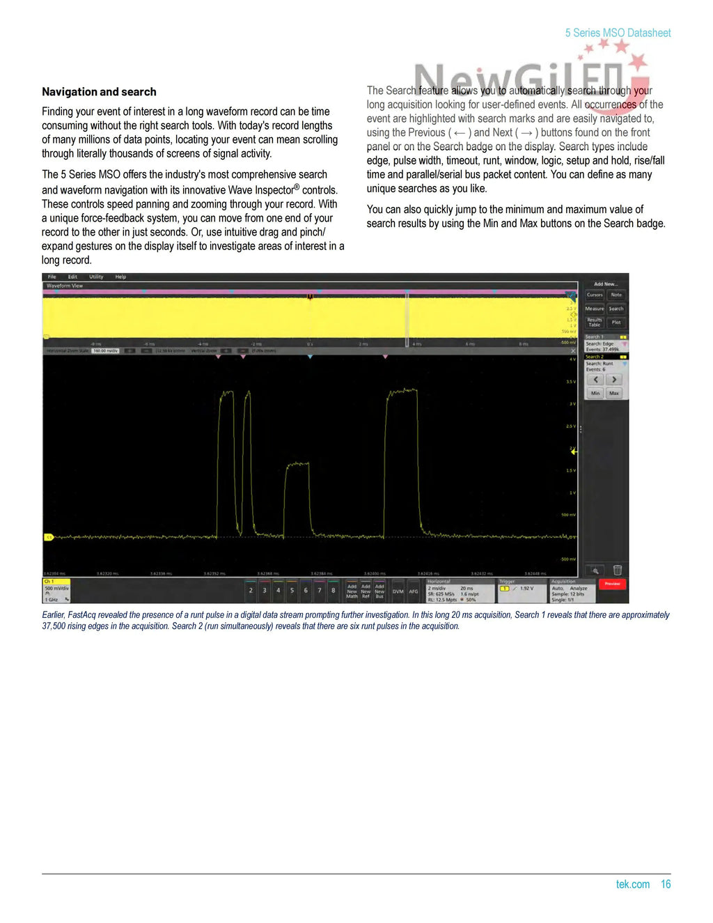 Tektronix MSO58 Oscilloscope MSO58 5-BW-350 MSO58 5-BW-500 MSO58 5-BW-1000 MSO58 5-BW-2000 Bandwidth 2GHz 4 Channel