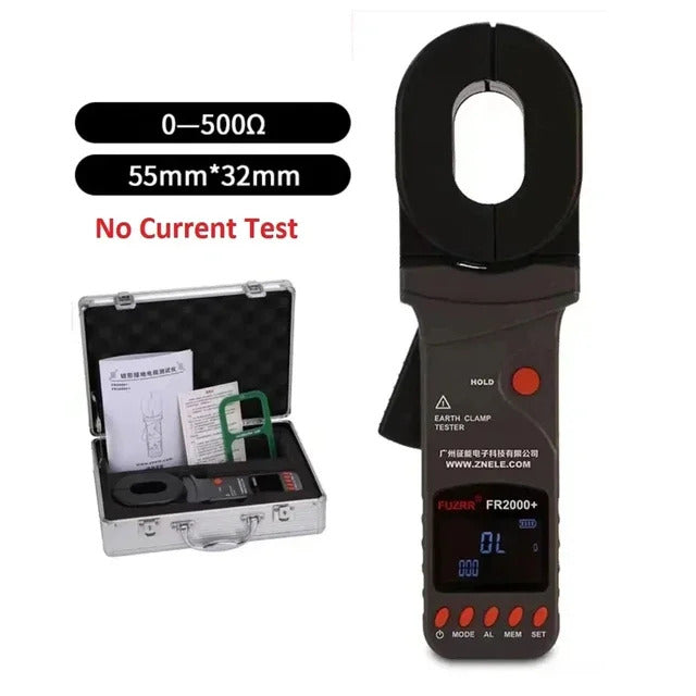 FR2000A  FR2000B  FR2000  FR2000C  Multifunction Ground Earth Resistance Meter 0-1200Ω Current 20A Loop Non Contact Tester