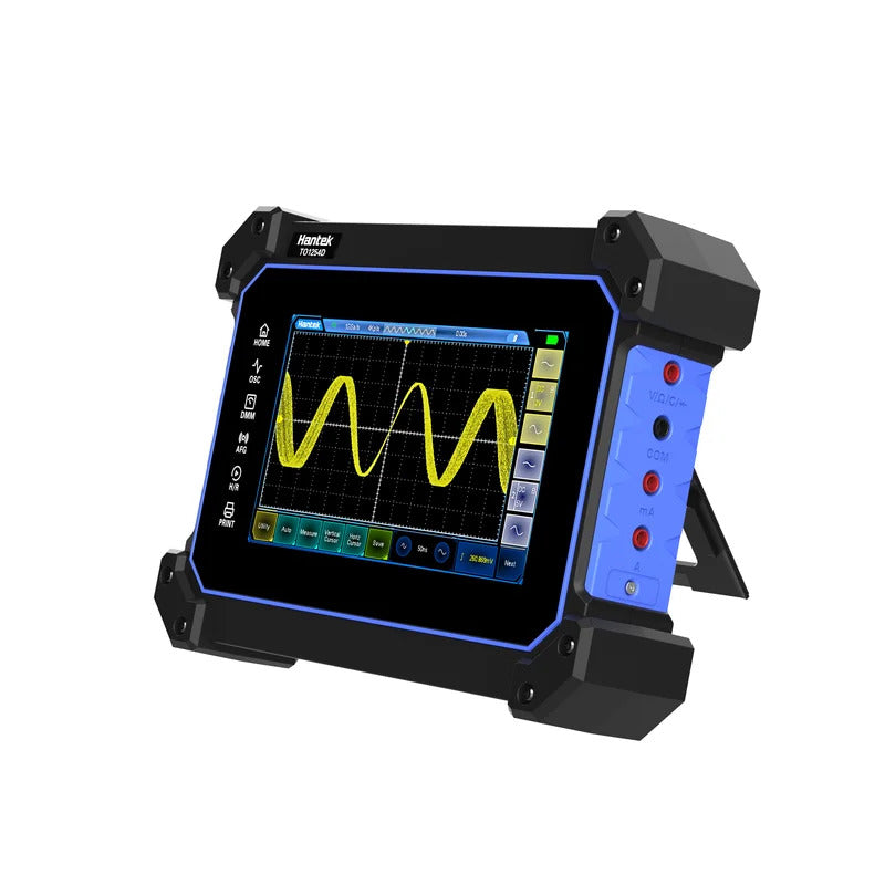 Hantek Full Touch Screen Oscilloscope TO1000 Series Oscilloscope 2 Channels 110Mhz Hanheld Osciloscopio+Signal Source+Multimeter