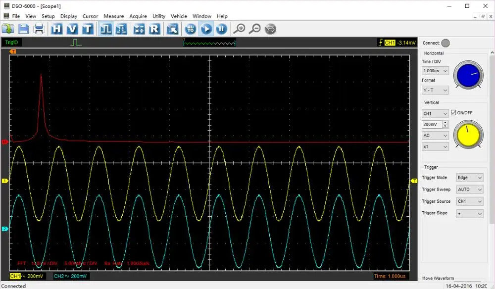 Hantek 6074BE (Kit I) Standard Equipped Over 80 Types Of Automotive Measurement Function USB2.0 4 Isolated Channels Oscilloscope