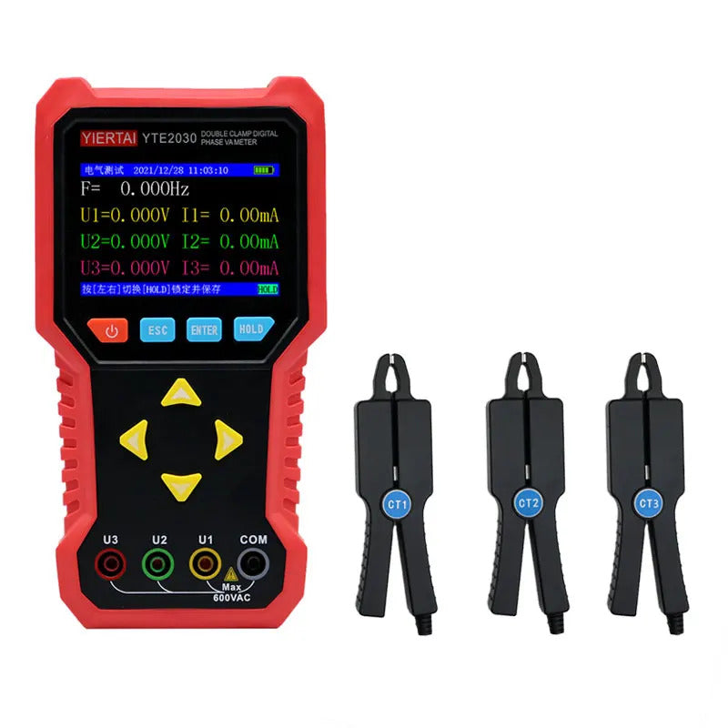 Eest Tester Multi-function Voltammeter phase meter High precision detector lower compusion Two-clamp three-clamp voltammeter