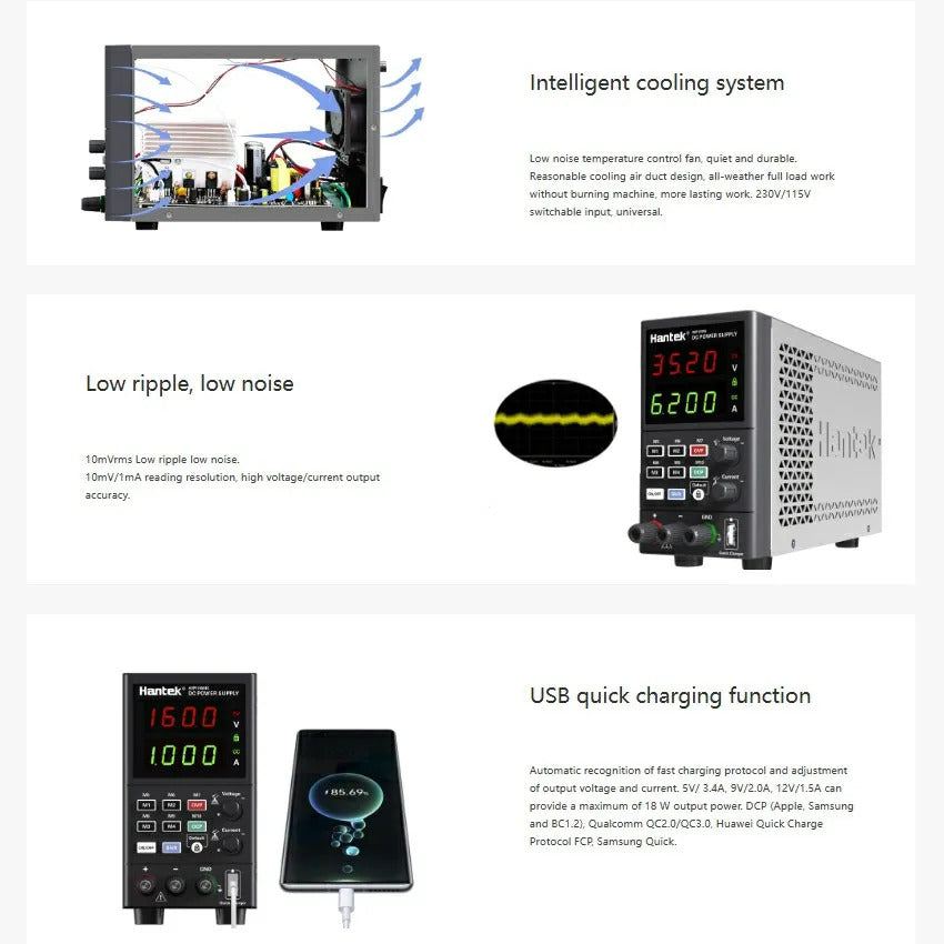 Hantek Output voltage 0-80V output rating180W 220V/110V HDP180V8S DC regulated switching power supply