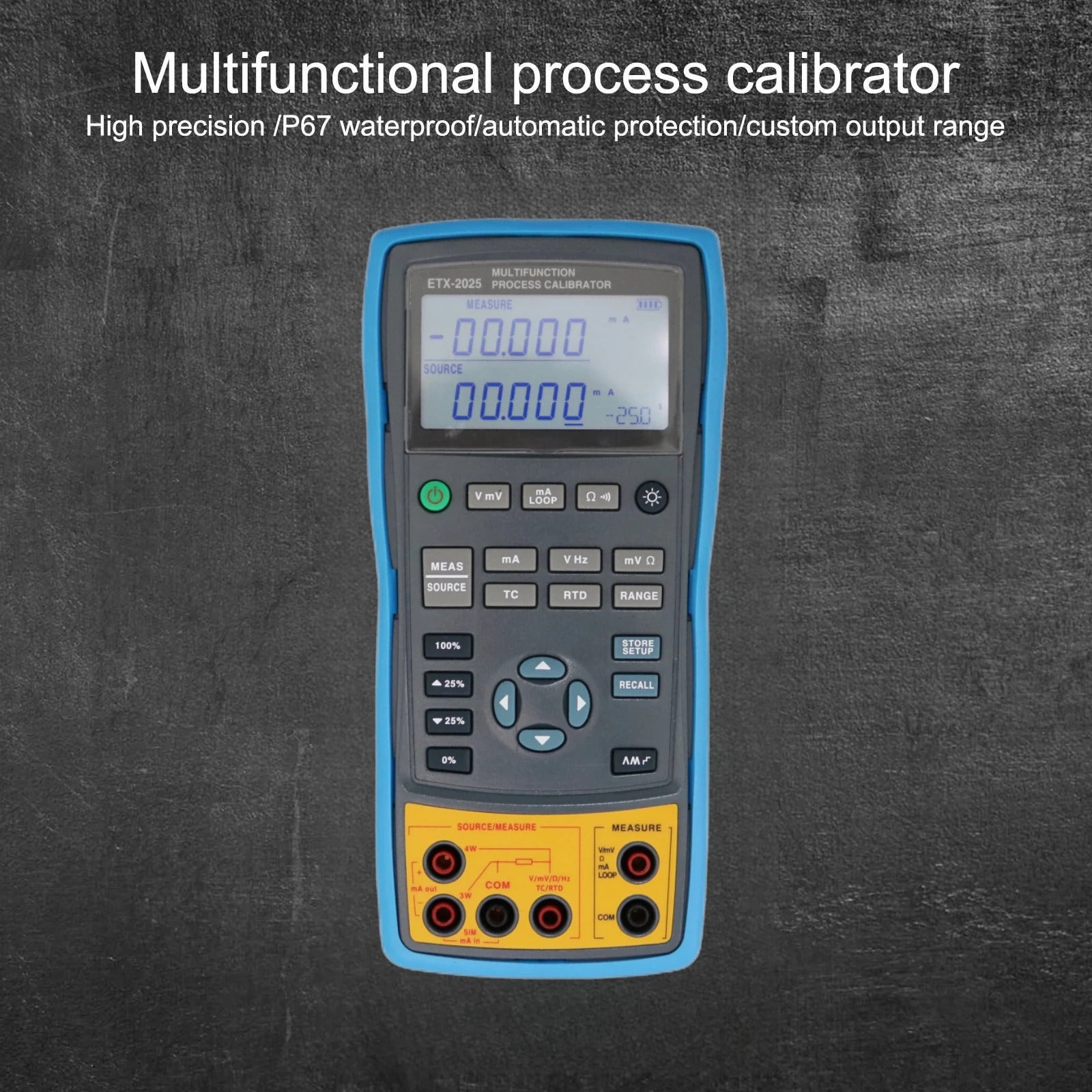 East Tester ETX-1825 ETX-2025 Multifunction Process Calibrator Signal Generator Thermocouple Precision Handheld Multimeter