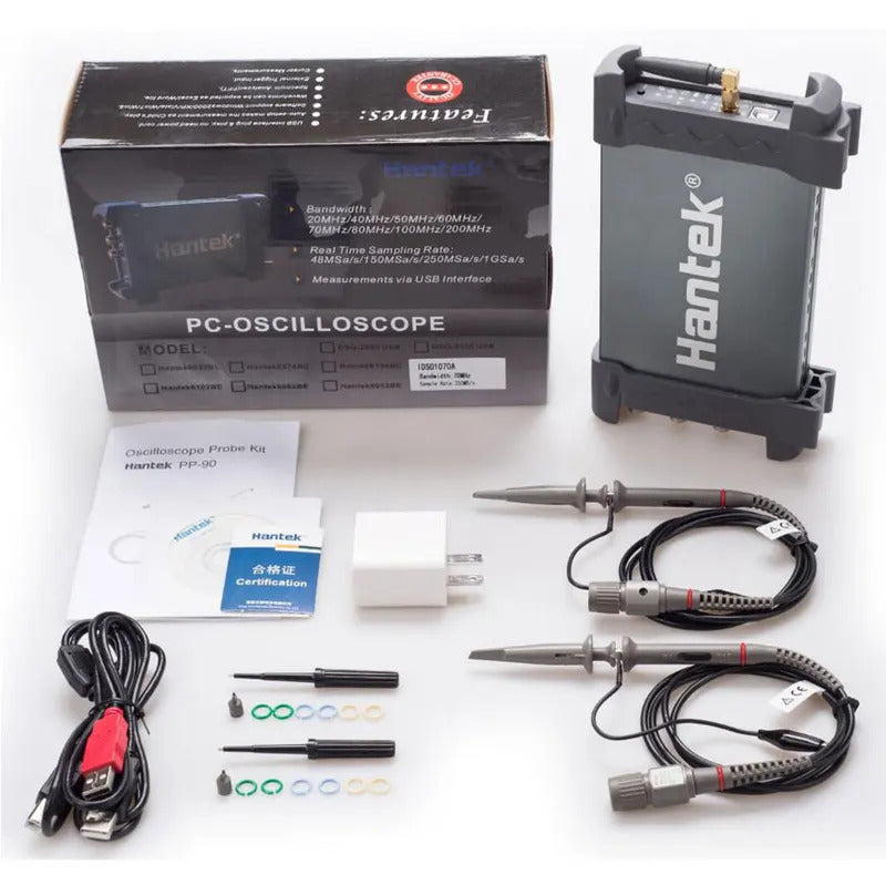 Hantek Digital Oscilloscope 2CH iDSO1070A USB iPhone/ippa-d/Android/Windows Osciloscopio Portatil With WIFI