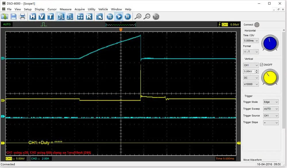 Hantek 6074BE (Kit I) Standard Equipped Over 80 Types Of Automotive Measurement Function USB2.0 4 Isolated Channels Oscilloscope
