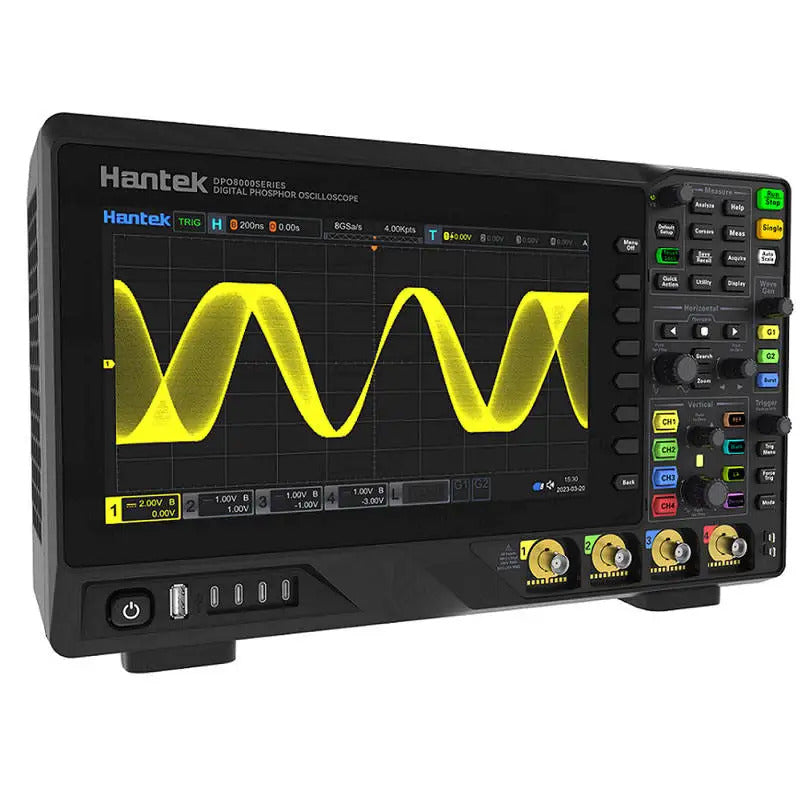 Hantek bandwidth 350MHz 4-channel oscilloscope, 8GSa/s sample rate, DPO8034C oscilloscope