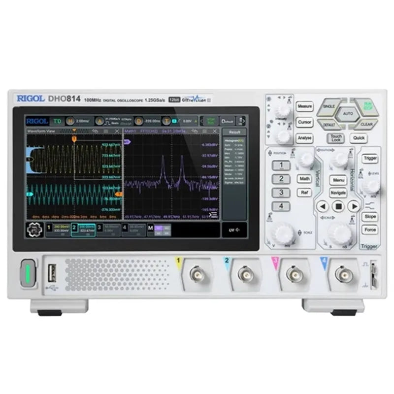 RIGOL DHO802 DHO804 DHO812 DHO814 DHO824 2 4Channel 70 100MHz 200MHz Digital Oscilloscope 12 Bit 1.25GSa/Sec 25MPts Depth