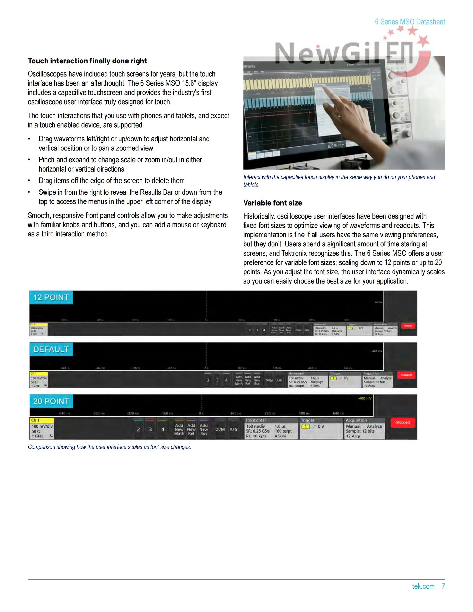 Tektronix MSO64B MSO66B MSO68B 6-BW-1000 1 GHz 10GHz , 4 6 8 Channel, Up to 50 GS/s Mixed Signal Oscilloscope
