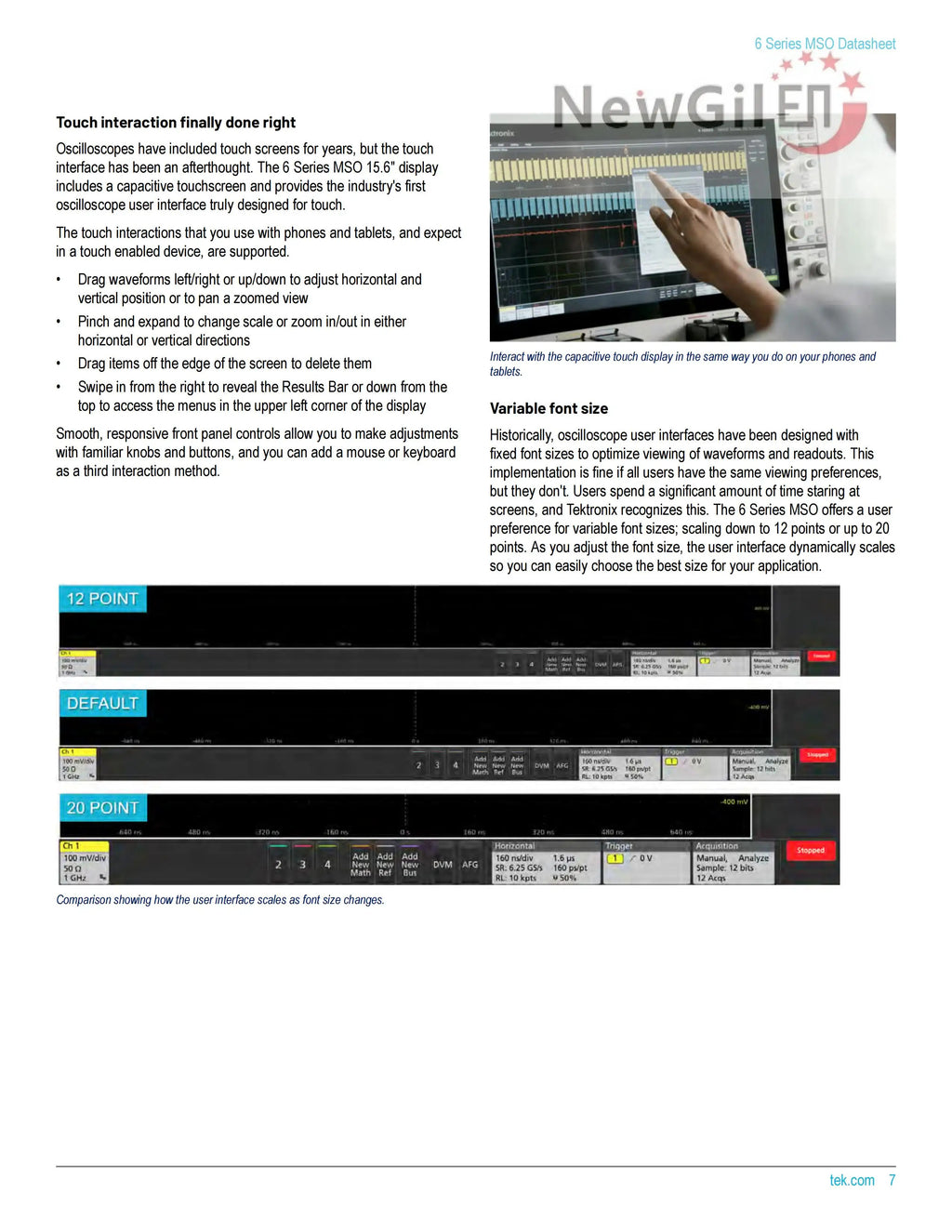 Tektronix MSO64B MSO66B MSO68B 6-BW-1000 1 GHz 10GHz , 4 6 8 Channel, Up to 50 GS/s Mixed Signal Oscilloscope