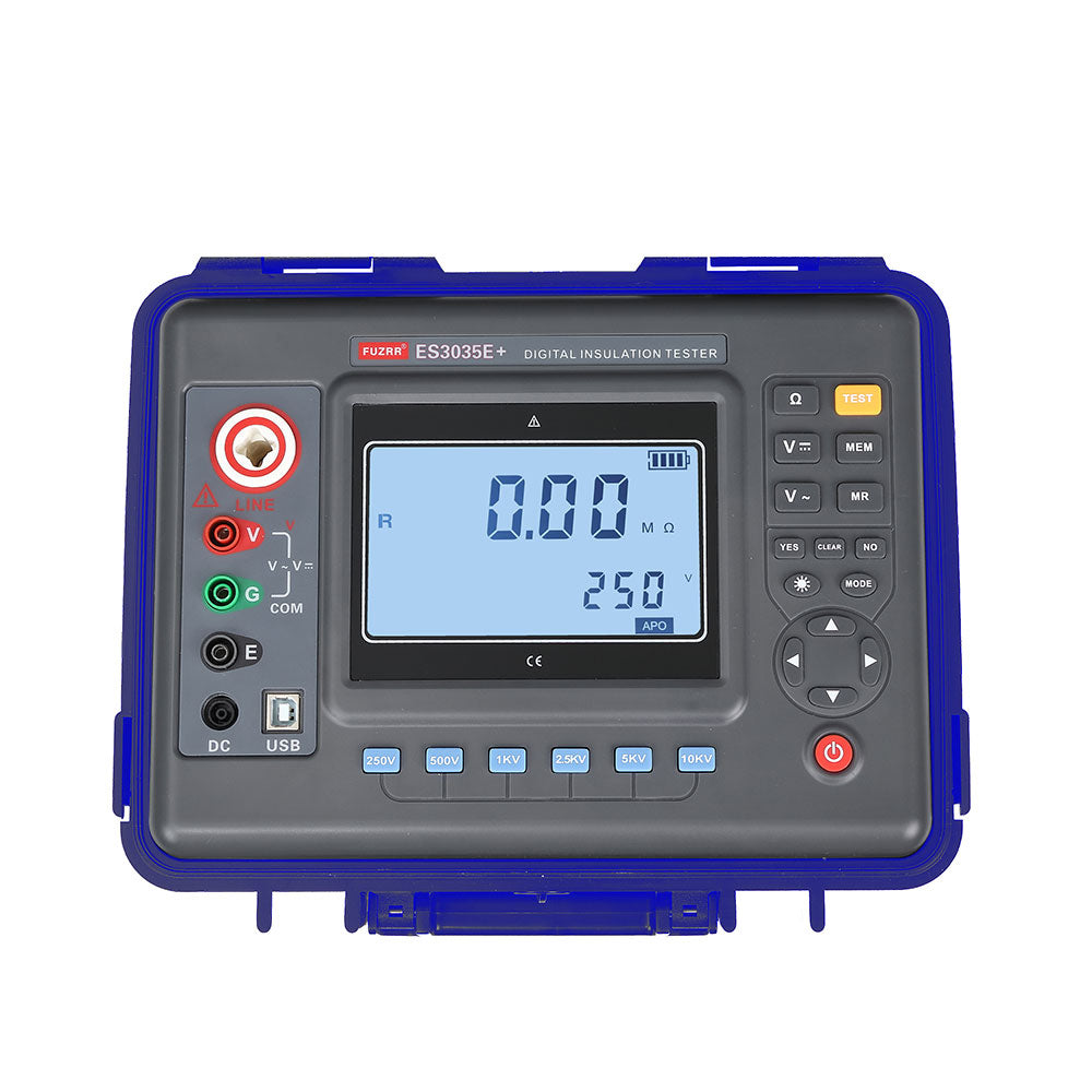 FUZRR ES3035E ES3035 Digital Insulation Resistance Tester 10KV Double Insulation High Voltage Meter Megohmmeter