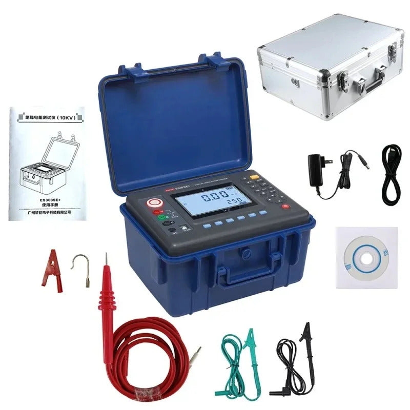 FUZRR ES3035E ES3035 Digital Insulation Resistance Tester 10KV Double Insulation High Voltage Meter Megohmmeter