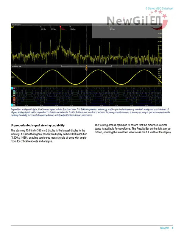 Tektronix MSO64B MSO66B MSO68B 6-BW-1000 1 GHz 10GHz , 4 6 8 Channel, Up to 50 GS/s Mixed Signal Oscilloscope