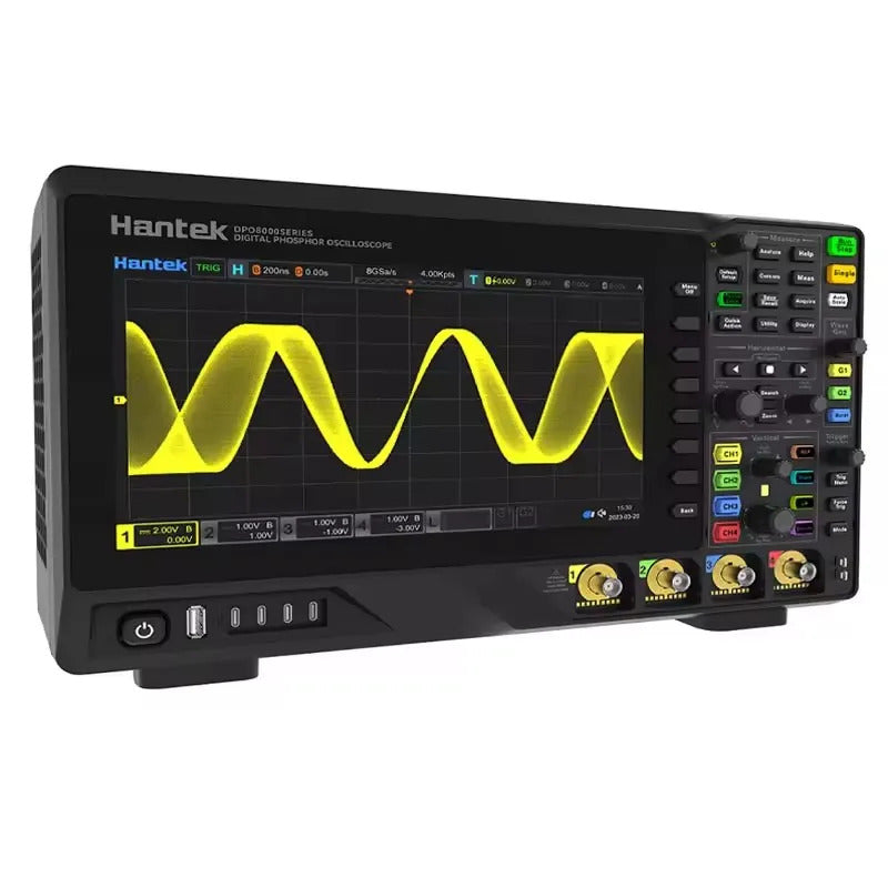 Hantek bandwidth 350MHz, 4-channel oscilloscope + 2-channel signal source + 16-channel logic analyzer, DPO8034E oscilloscope