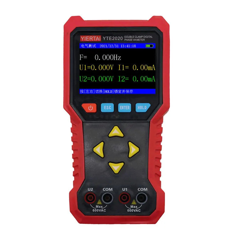 Eest Tester Multi-function Voltammeter phase meter High precision detector lower compusion Two-clamp three-clamp voltammeter
